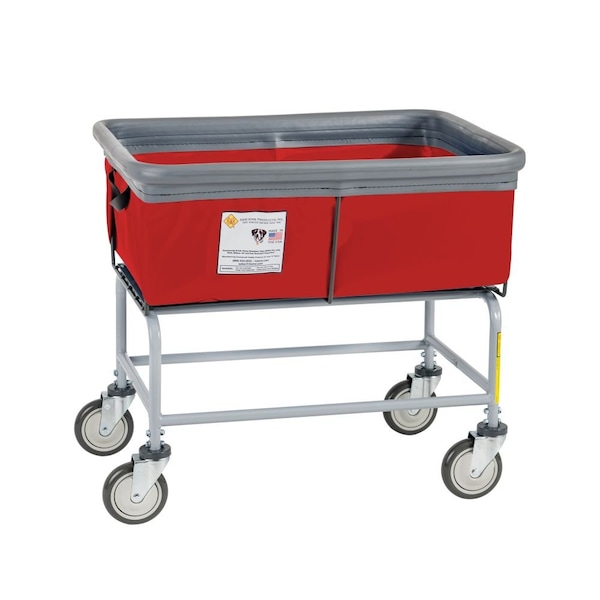 Elevated Basket Truck, Vinyl, Bumper, 3 Bushel, Red